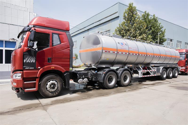 35cbm High Standard Aluminium Alloy Fuel/Diesel Tank Semi-Trailer