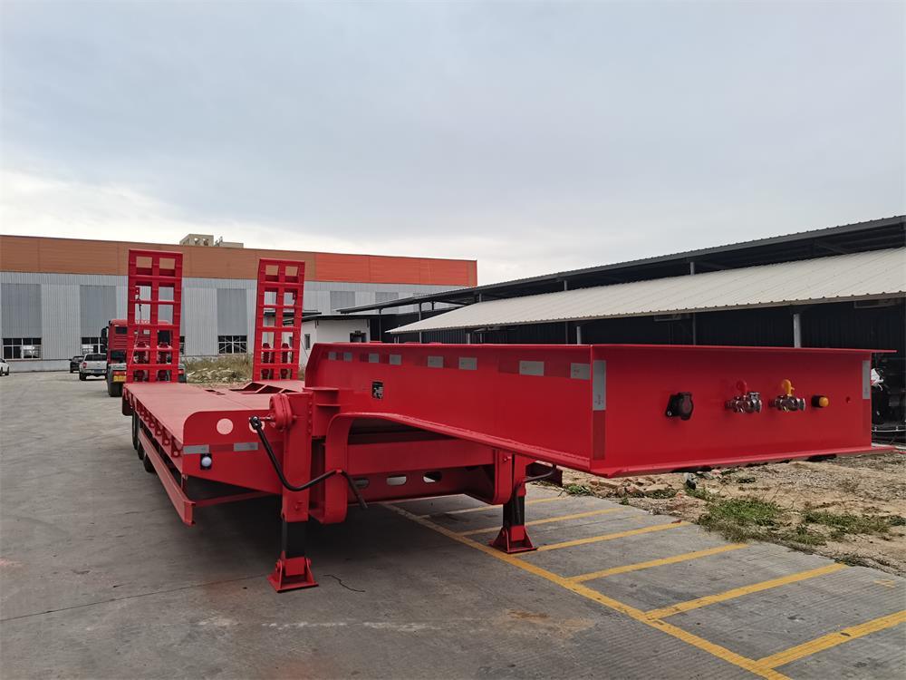 3 Axle Heavy Duty Gooseneck Low Loader/Lowbed/ Lowboy Low Bed Trailer Truck Semi Trailers