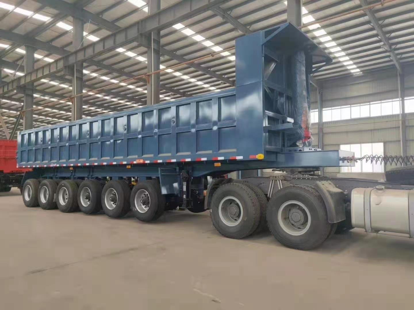 3 Axle 4 Axle 6 Axle Dump Box Tipper Truck Semi Trailer