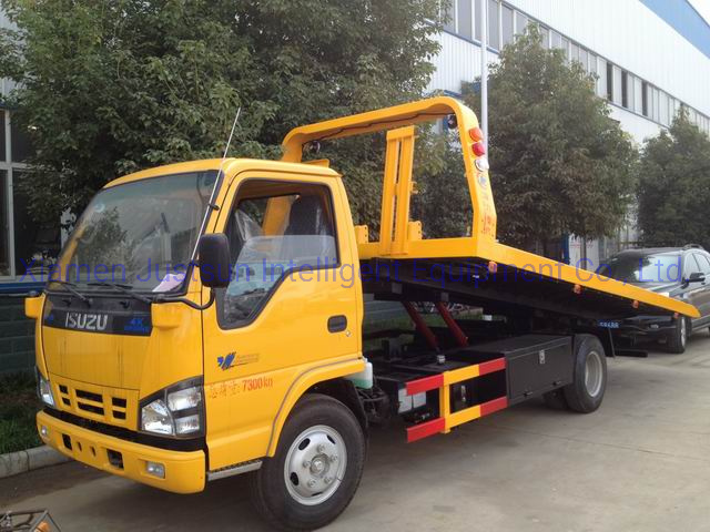 Isuzu Flatbed Wrecker Truck with 3ton Lifting Weight