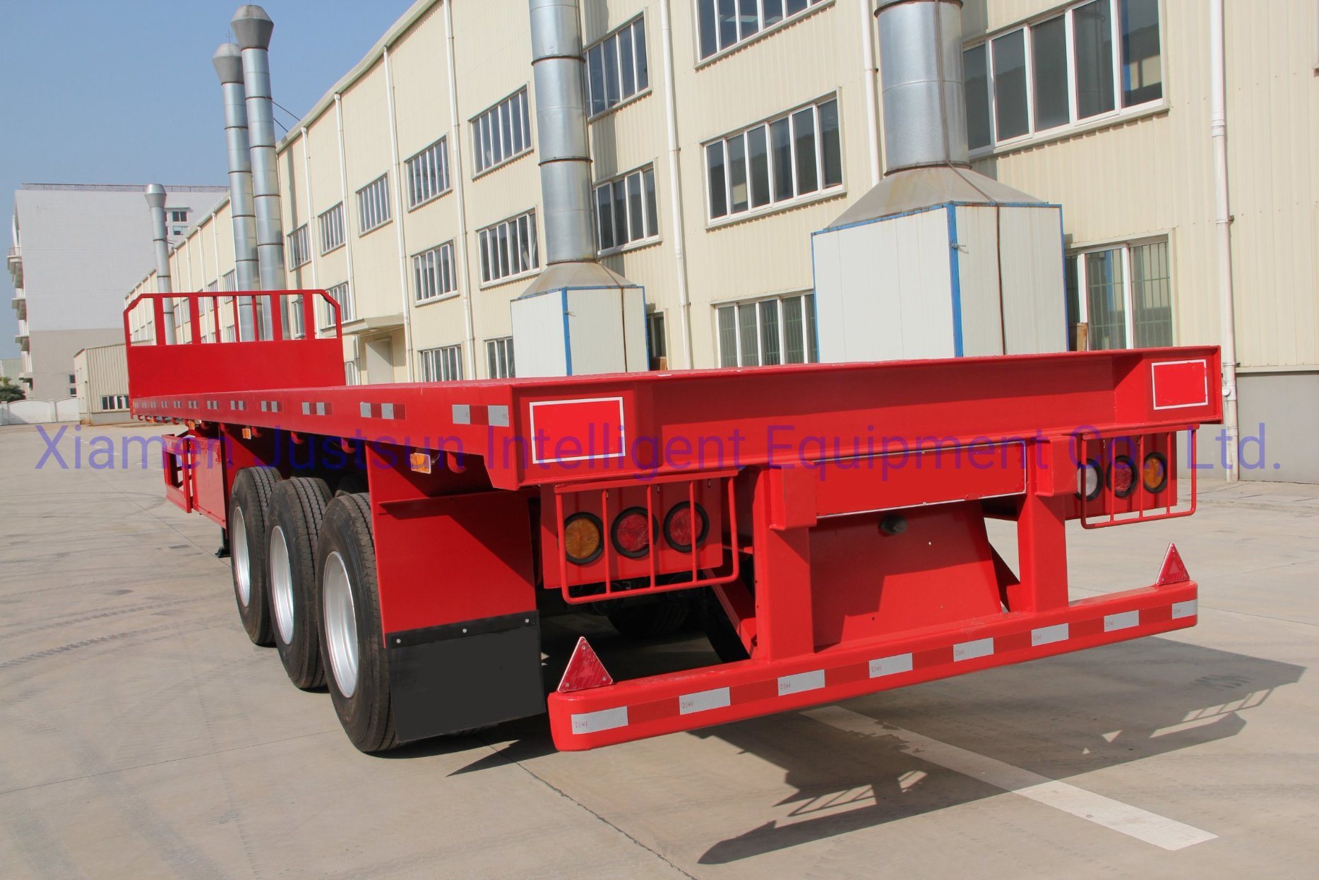 40FT 3-Axle Flatbed Semi Trailer in Stock for Promotion