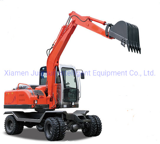 Small Scale Wheel Excavator with Excellent Stability
