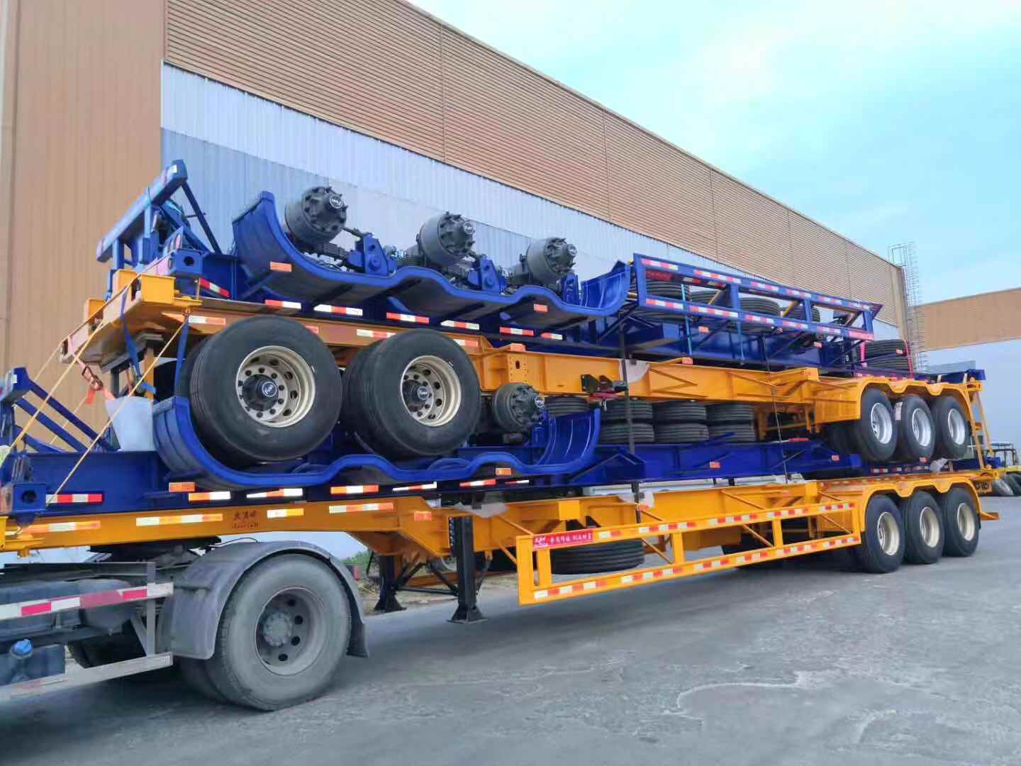 Factory Supply 40FT Container Semi Trailer with Fuwa Axle